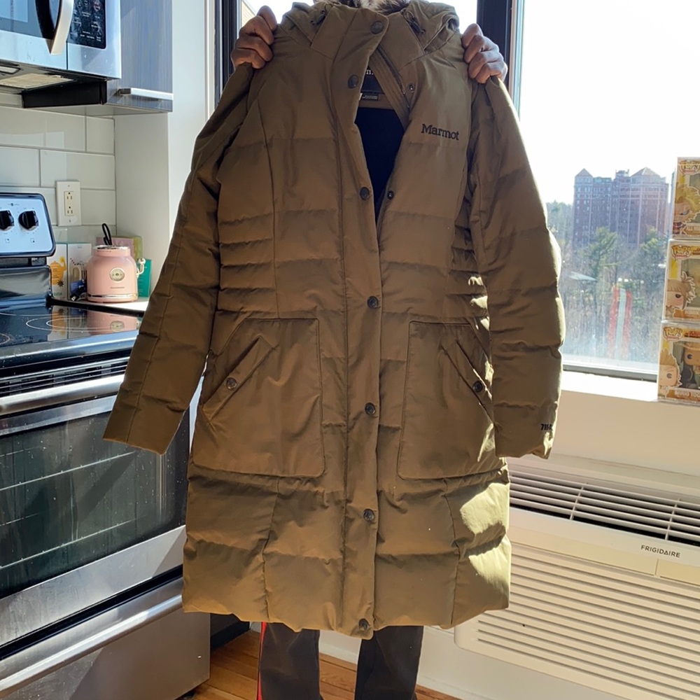 Marmot puffer long coat